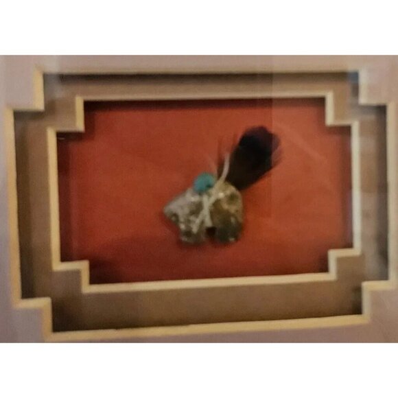 Ross & Cleo Wersonick Navajo Native American Sand Art Kachina Dolls Shadow Box - Picture 5 of 12